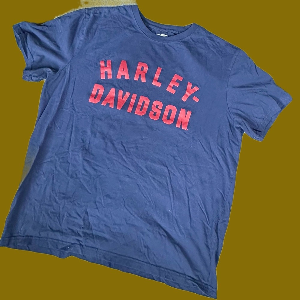 Harley-Davidson Krakow Poland Navy Blue Graphic T-Shirt Mens Large 96525-22VM